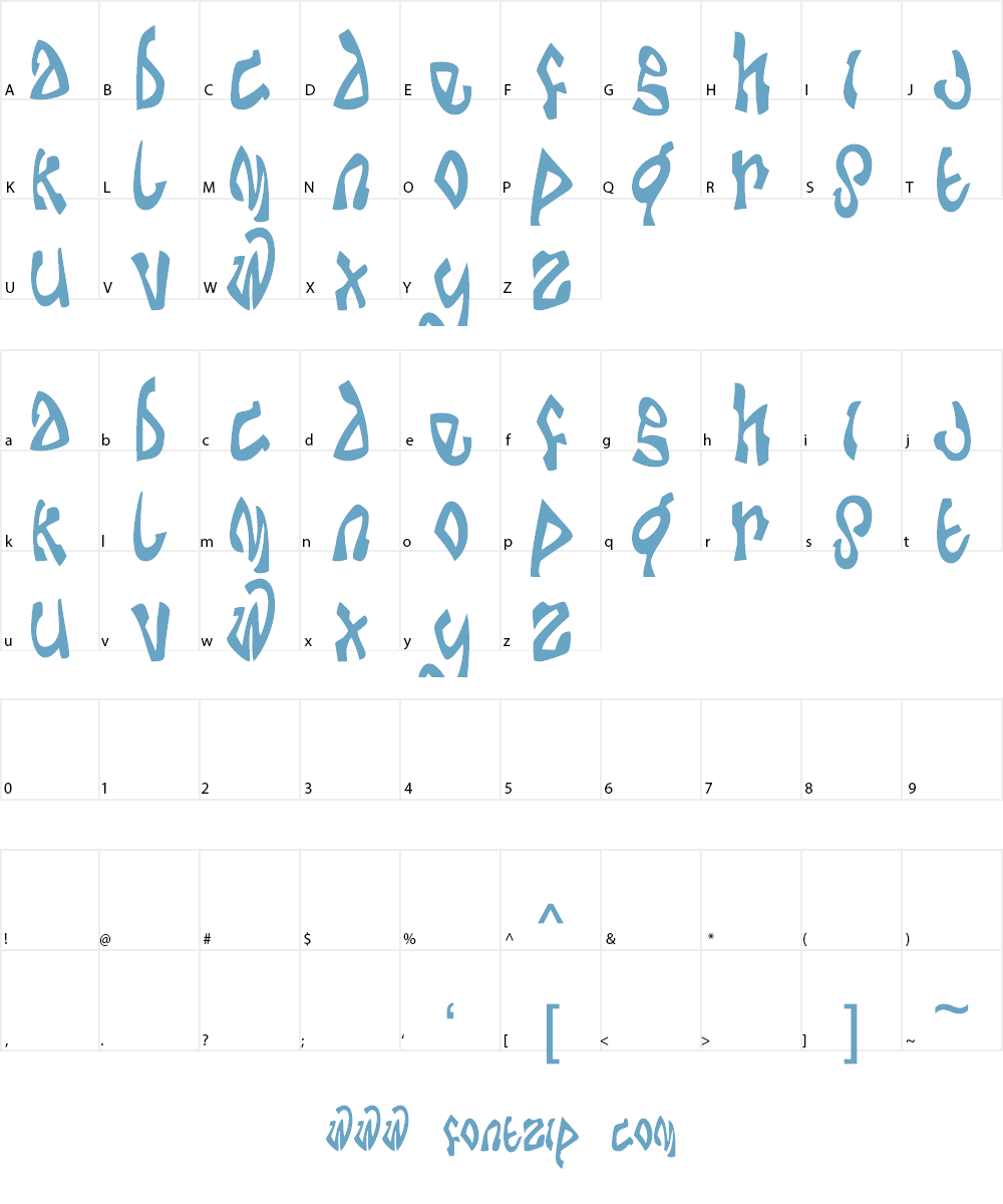 Da Bomb Font Character